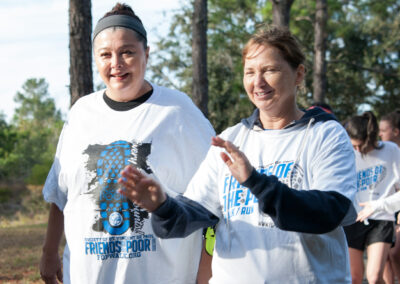 Two Women Starting Their Walk