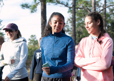 Girls Chatting During the Walk