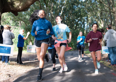 Teen Girls Jogging Strong