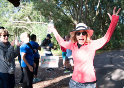 Woman Excited to Run