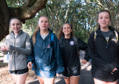 Crew of Girls Walking Together