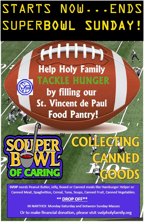 Flyer for the Souper Bowl of Caring - 2022